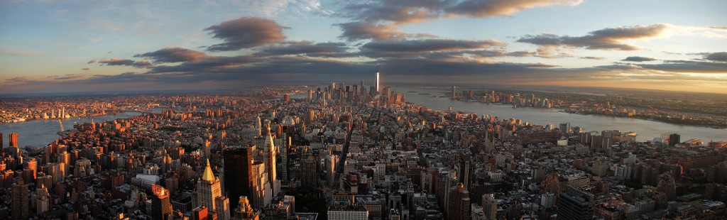 Vista aérea panoramica New York